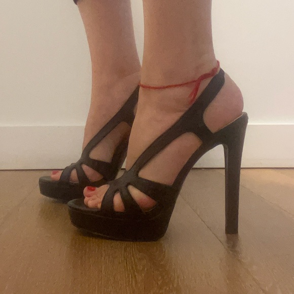 Zara basic heels black snakeskin - Picture 4 of 9
